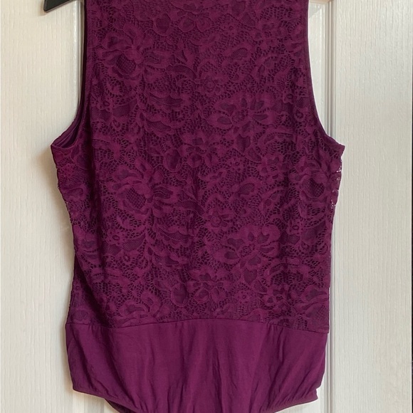 Torrid Deep Purple Lace-Up Bodysuit - Picture 12 of 14